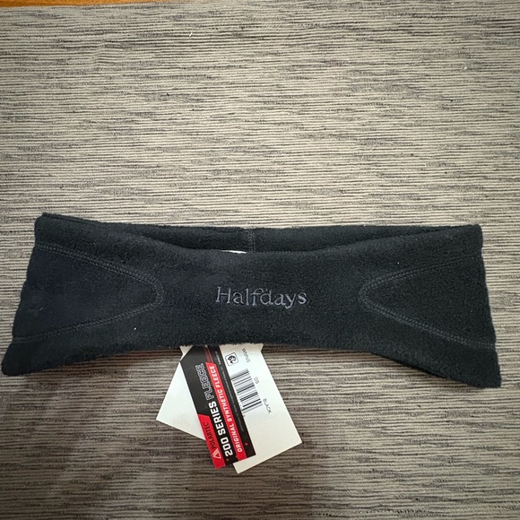 Halfdays Accessories - NWT Halfdays Fleece Penny Headband Polartec - Black - MSRP $45